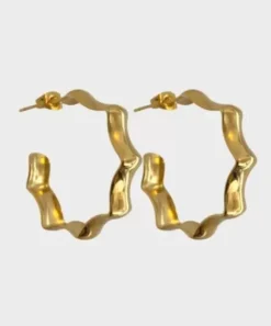 Winther Studio Øreringe^Big Waved Hoops