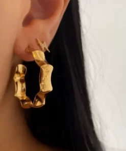 Winther Studio Øreringe^Big Waved Hoops