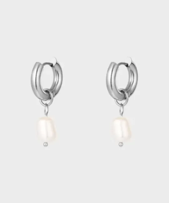 Winther Studio Øreringe^Chunky Pearl Hoops