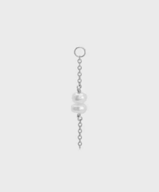 Winther Studio Øreringe^Double Pearl Charm