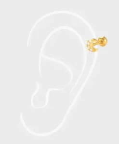 Winther Studio Øreringe^Micro Moon Piercing