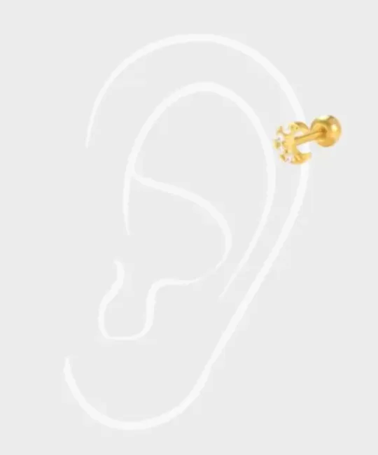 Winther Studio Øreringe^Micro Moon Piercing
