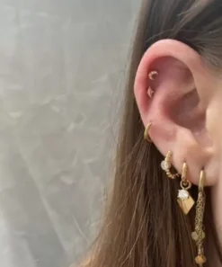 Winther Studio Øreringe^Micro Moon Piercing