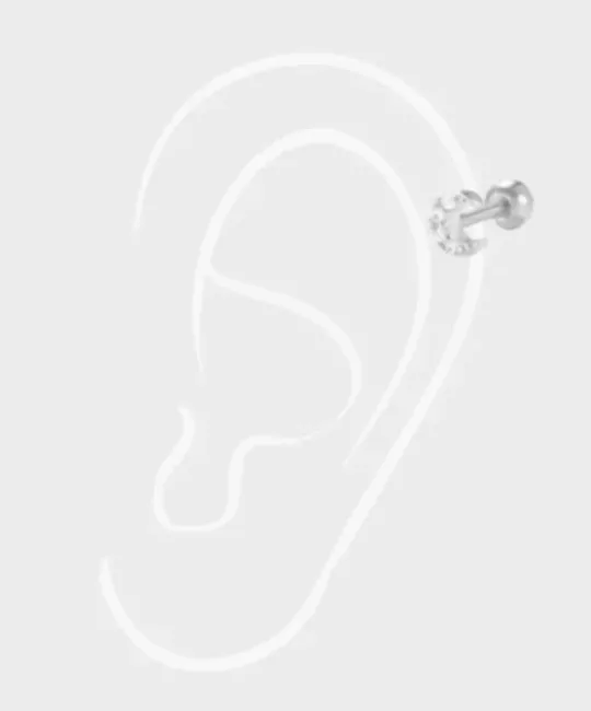 Winther Studio Øreringe^Micro Moon Piercing