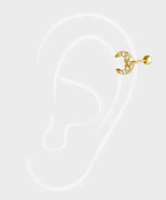 Winther Studio Øreringe^Moonstone Piercing