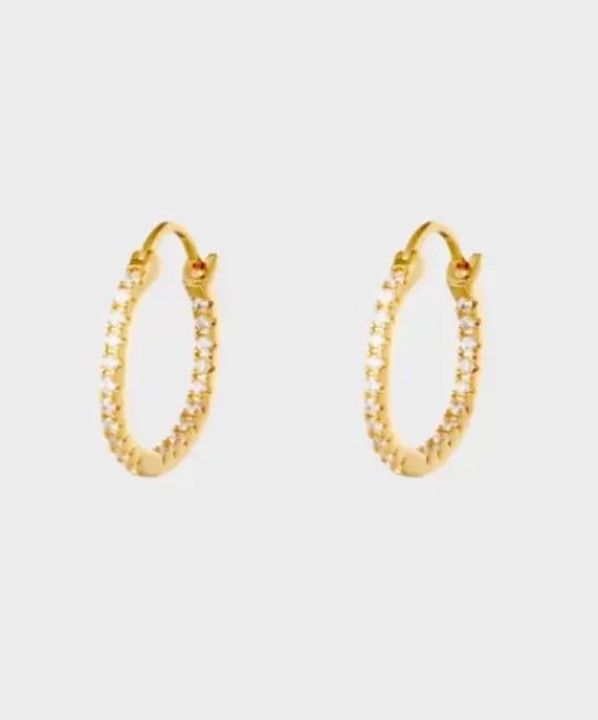 Winther Studio Øreringe^Shiny Hoops