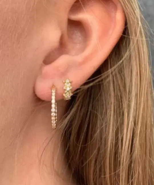 Winther Studio Øreringe^Shiny Hoops
