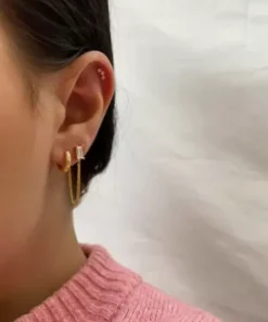 Winther Studio Øreringe^Triple Crystal Piercing